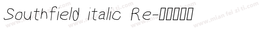 Southfield italic Re字体转换